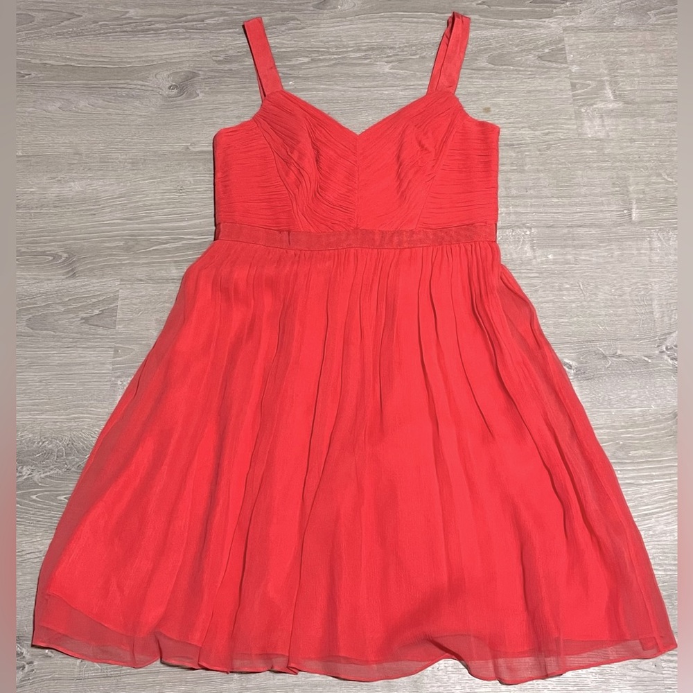NWT Boden Coral Silk Dress Size 12
